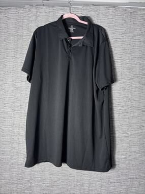 Real Essentials Polo, Black, 3XL XXXL